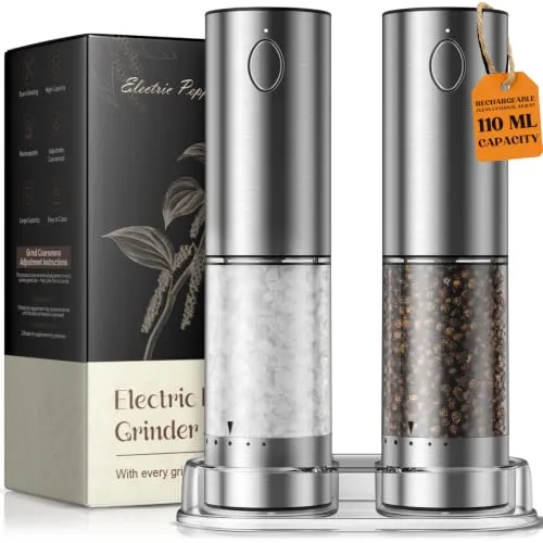 ioion Rechargeable Electric Grinder Set — Steel, 6-Level